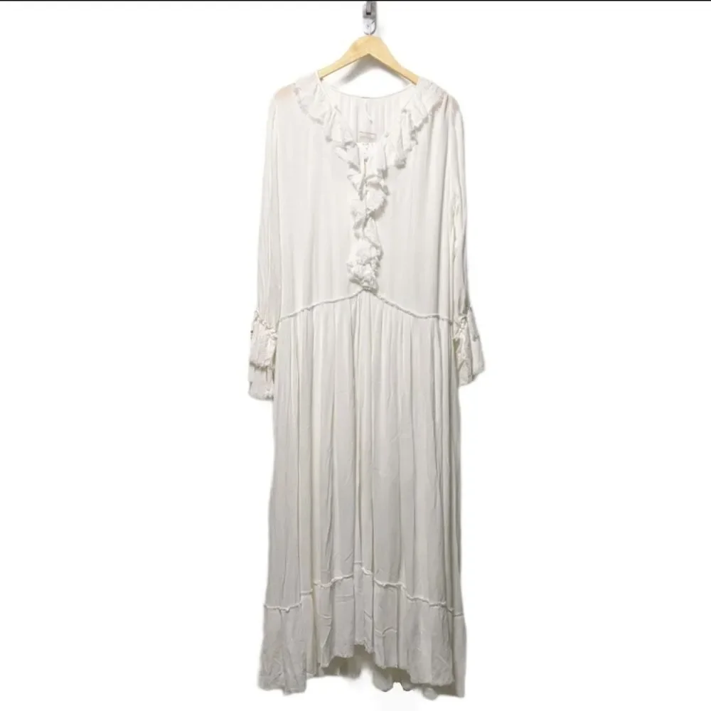 NWT FREE PEOPLE Sweet Darlin Maxi Dress Ivory M